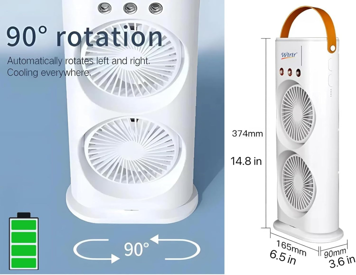Double End Air Cooler Mist Fan